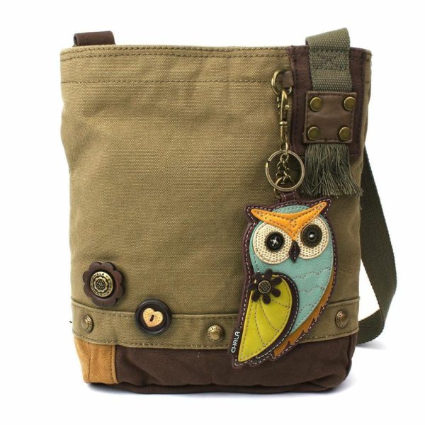 Crossbodies |  Patch Crossbody – Owl A Crossbodies Brown