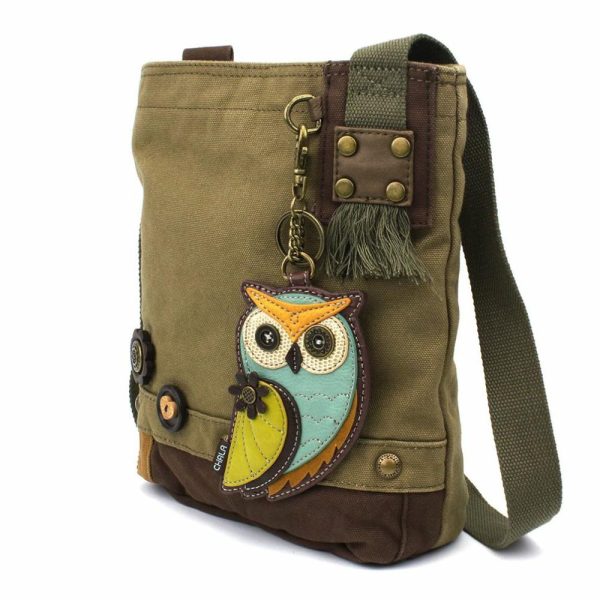 Crossbodies |  Patch Crossbody – Owl A Crossbodies Brown