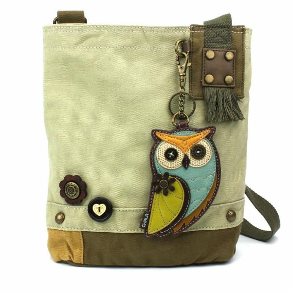 Crossbodies |  Patch Crossbody – Owl A Crossbodies Brown