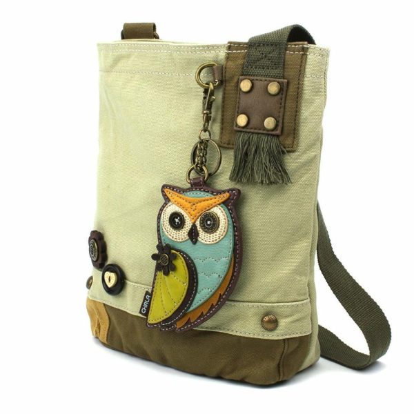 Crossbodies |  Patch Crossbody – Owl A Crossbodies Brown