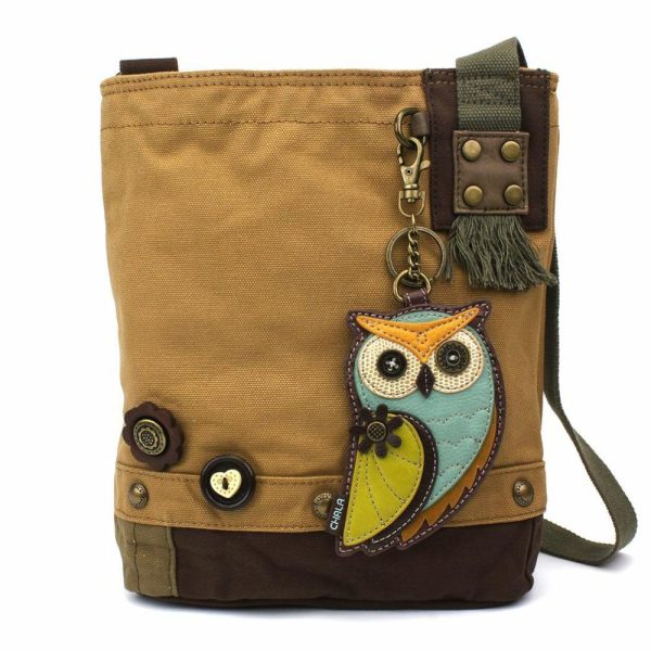 Crossbodies |  Patch Crossbody – Owl A Crossbodies Brown