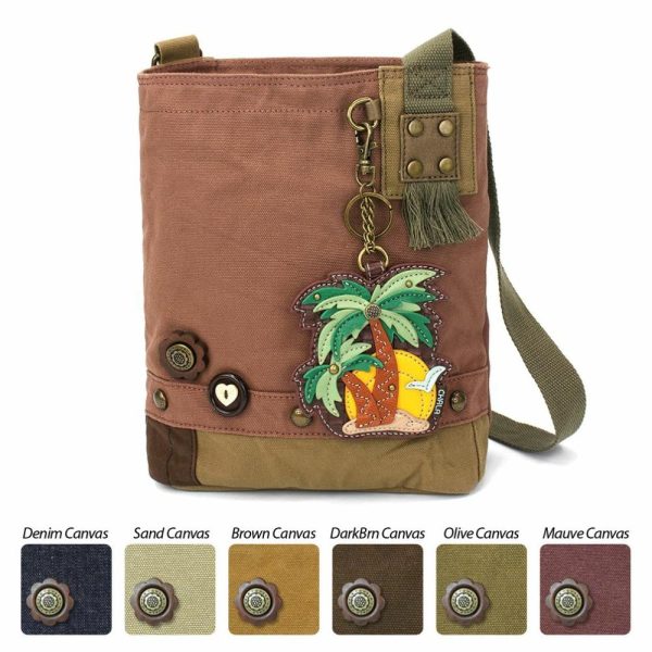 Crossbodies |  Patch Crossbody – Palm Tree Crossbodies Brown