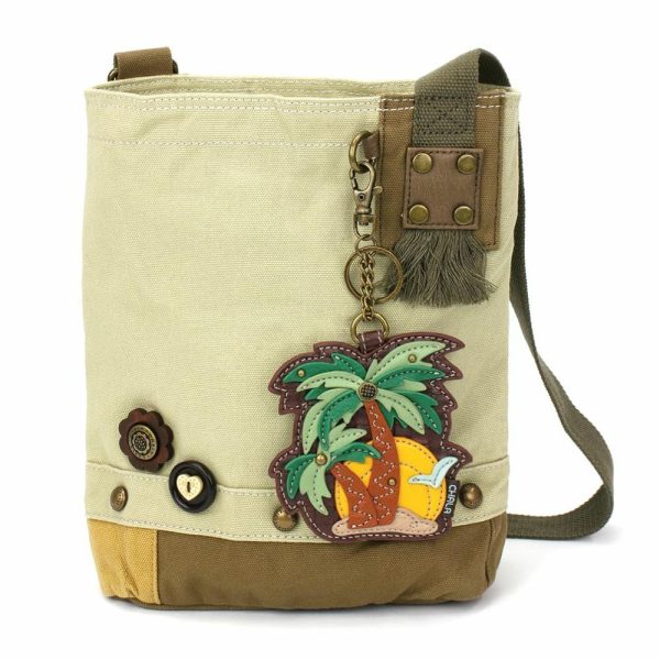 Crossbodies |  Patch Crossbody – Palm Tree Crossbodies Brown