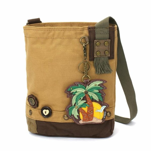 Crossbodies |  Patch Crossbody – Palm Tree Crossbodies Brown