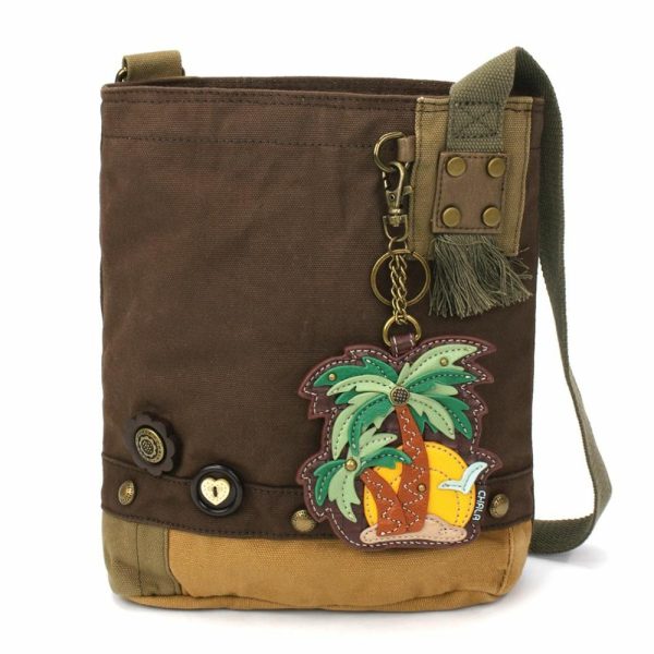 Crossbodies |  Patch Crossbody – Palm Tree Crossbodies Brown