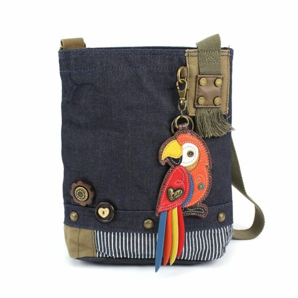 Crossbodies |  Patch Crossbody – Parrot Red Crossbodies Brown