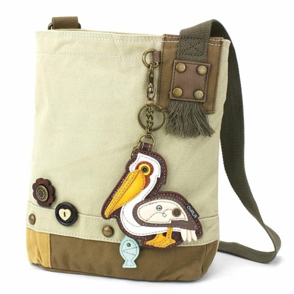 Crossbodies |  Patch Crossbody – Pelican Crossbodies Brown