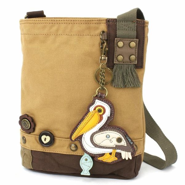 Crossbodies |  Patch Crossbody – Pelican Crossbodies Brown