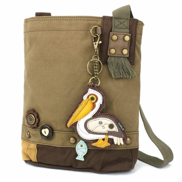 Crossbodies |  Patch Crossbody – Pelican Crossbodies Brown