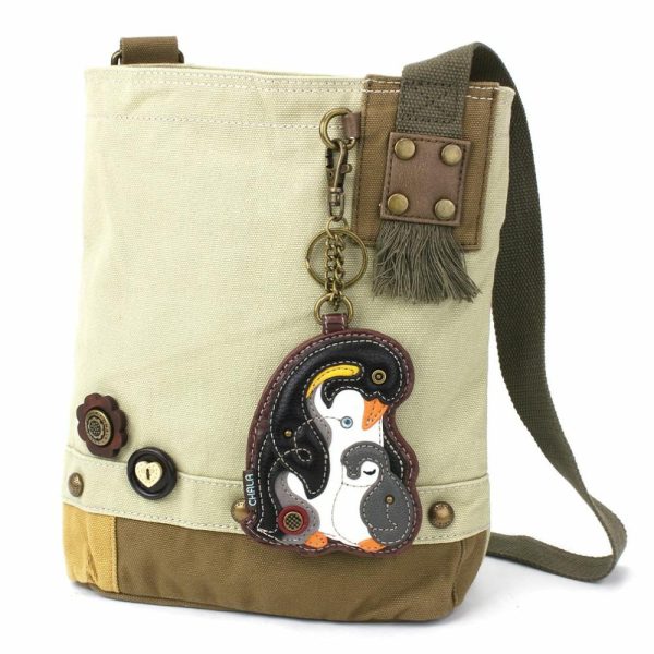 Crossbodies |  Patch Crossbody – Penguin Crossbodies Brown