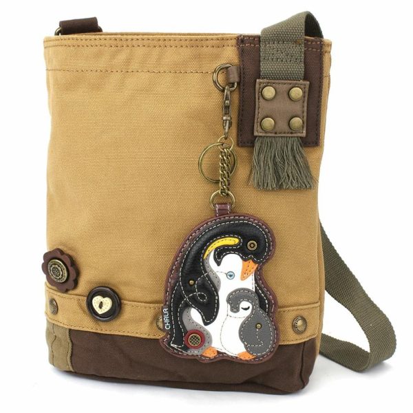 Crossbodies |  Patch Crossbody – Penguin Crossbodies Brown