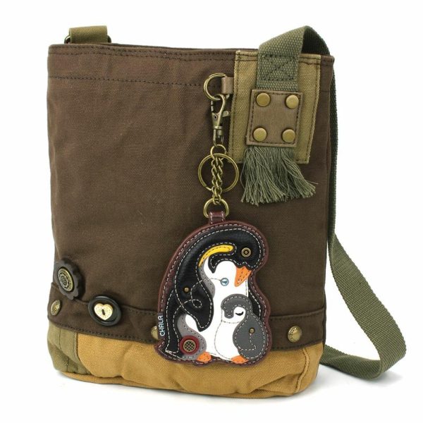 Crossbodies |  Patch Crossbody – Penguin Crossbodies Brown