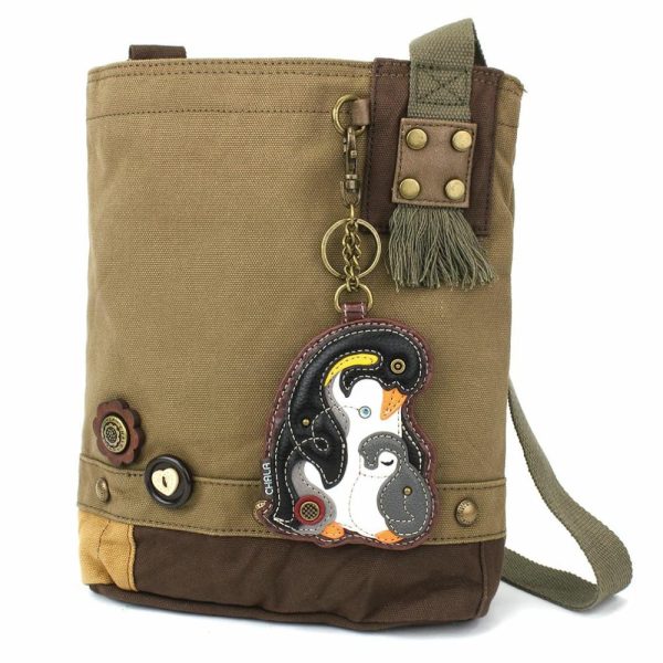 Crossbodies |  Patch Crossbody – Penguin Crossbodies Brown