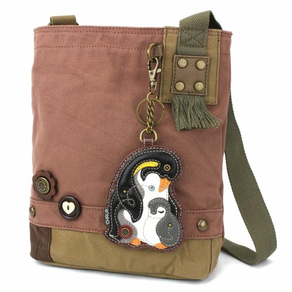 Crossbodies |  Patch Crossbody – Penguin Crossbodies Brown