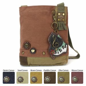 Crossbodies |  Patch Crossbody – Piano Crossbodies Brown