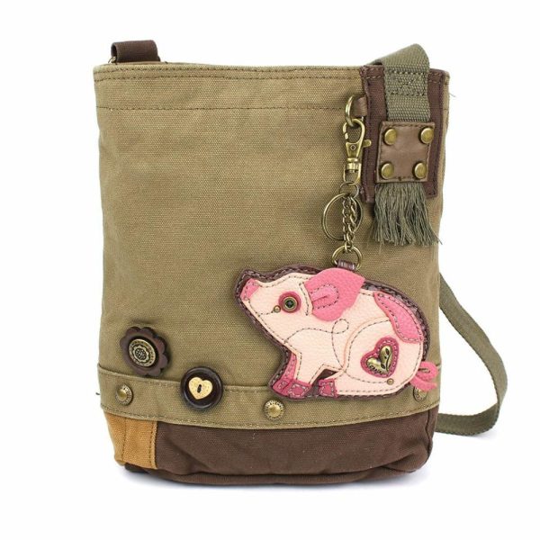 Crossbodies |  Patch Crossbody – Pig Crossbodies Brown