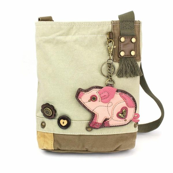 Crossbodies |  Patch Crossbody – Pig Crossbodies Brown