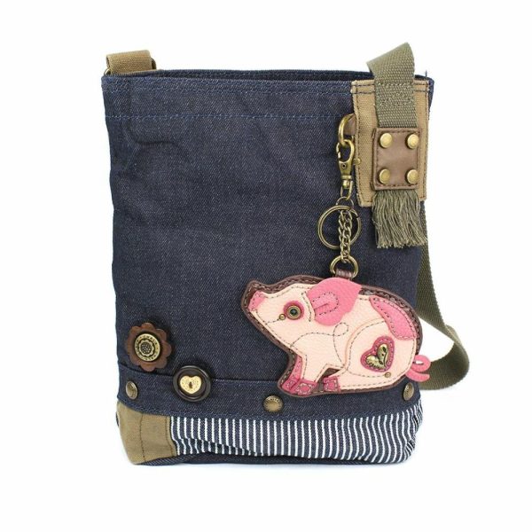 Crossbodies |  Patch Crossbody – Pig Crossbodies Brown