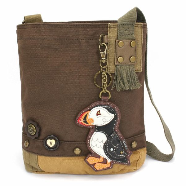 Crossbodies |  Patch Crossbody – Puffin Crossbodies Brown