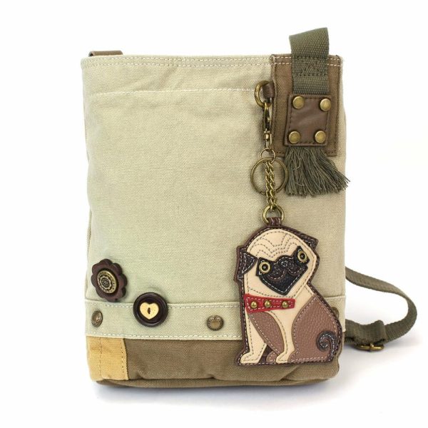 Crossbodies |  Patch Crossbody – Pug Crossbodies Brown