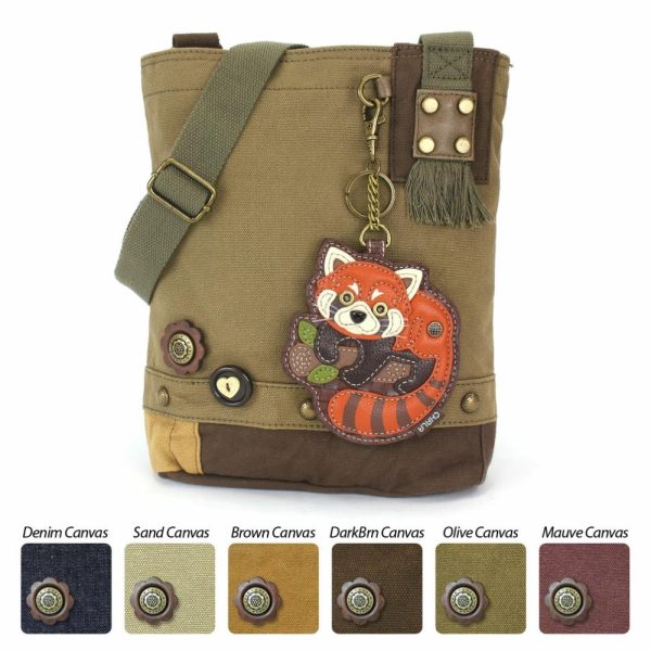 Crossbodies |  Patch Crossbody – Red Panda Crossbodies Brown