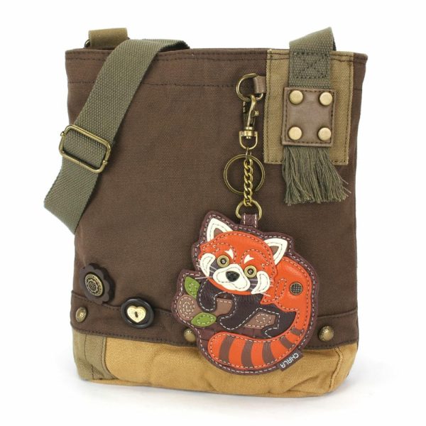 Crossbodies |  Patch Crossbody – Red Panda Crossbodies Brown