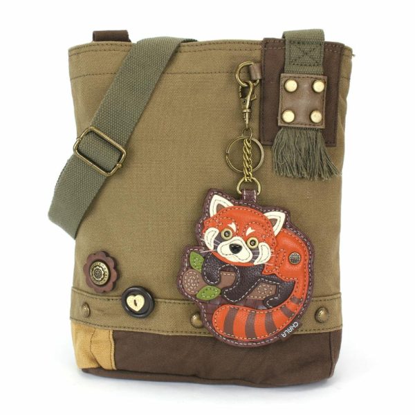 Crossbodies |  Patch Crossbody – Red Panda Crossbodies Brown