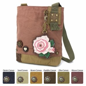 Crossbodies |  Patch Crossbody – Rose Pink Crossbodies Brown