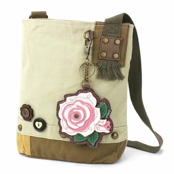 Crossbodies |  Patch Crossbody – Rose Pink Crossbodies Brown