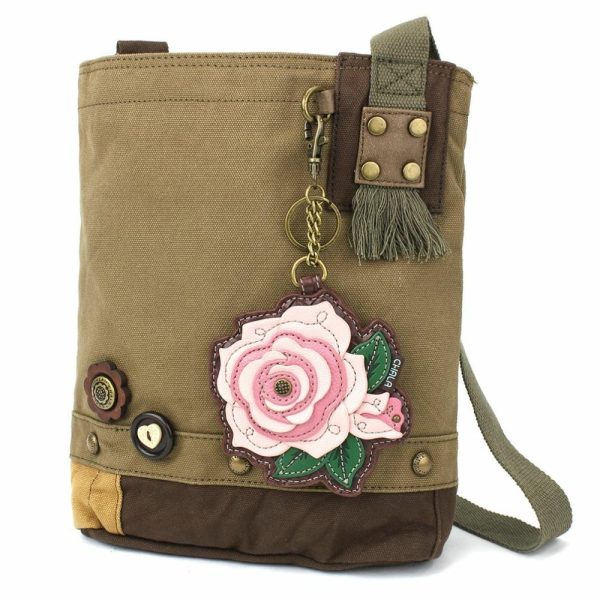 Crossbodies |  Patch Crossbody – Rose Pink Crossbodies Brown