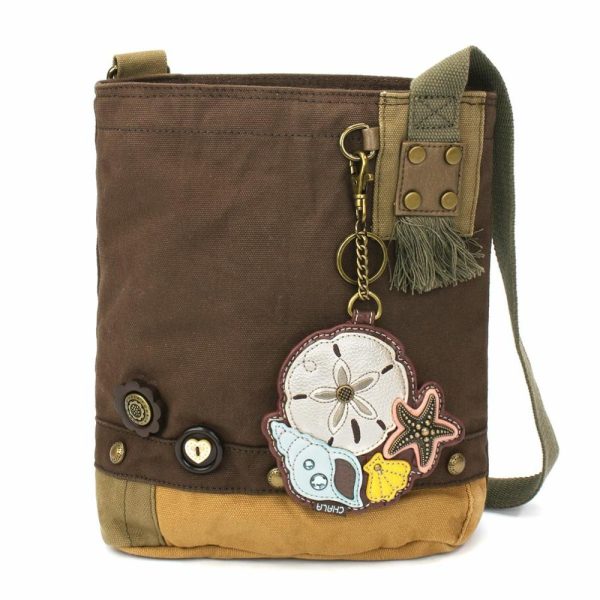 Crossbodies |  Patch Crossbody – Sand Dollar Crossbodies Brown