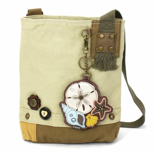 Crossbodies |  Patch Crossbody – Sand Dollar Crossbodies Brown