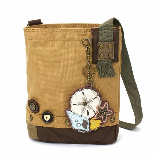 Crossbodies |  Patch Crossbody – Sand Dollar Crossbodies Brown