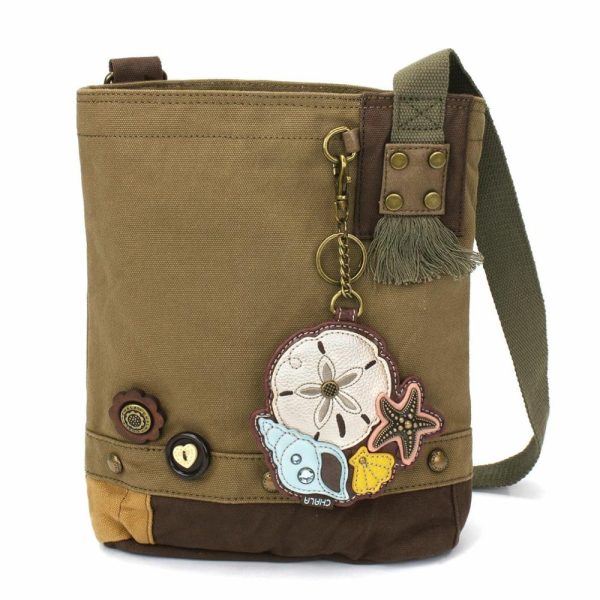 Crossbodies |  Patch Crossbody – Sand Dollar Crossbodies Brown