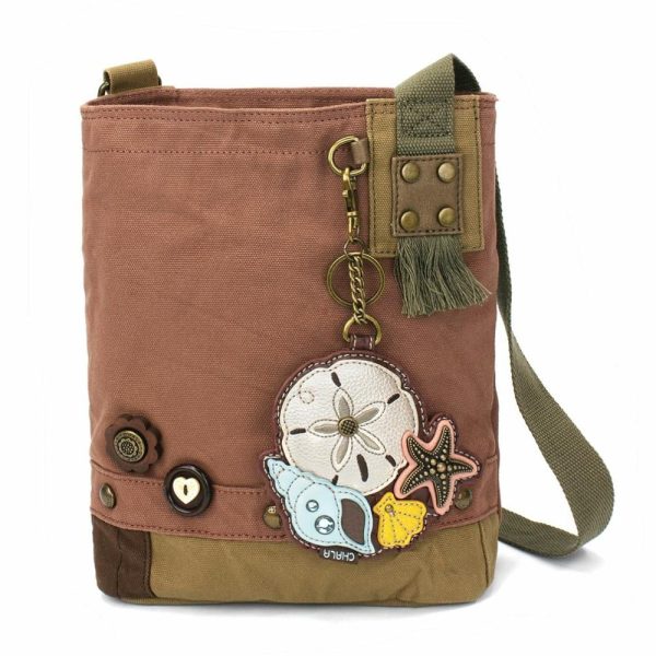 Crossbodies |  Patch Crossbody – Sand Dollar Crossbodies Brown