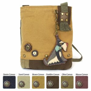 Crossbodies |  Patch Crossbody – Schnauzer Crossbodies Brown