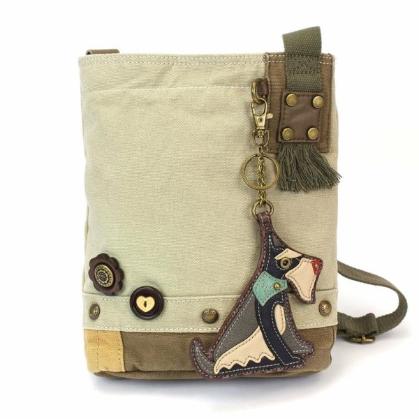 Crossbodies |  Patch Crossbody – Schnauzer Crossbodies Brown