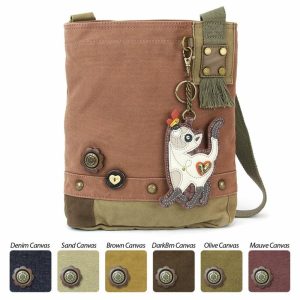 Crossbodies |  Patch Crossbody – Slim Cat Crossbodies Brown