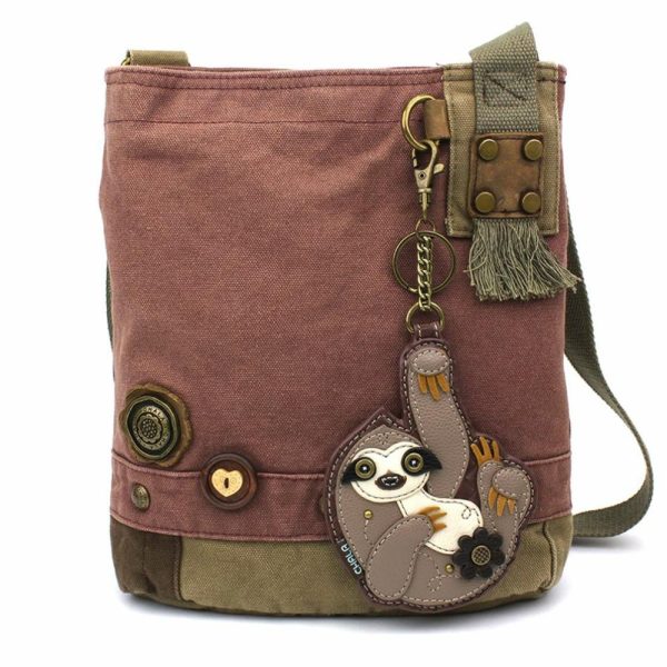 Crossbodies |  Patch Crossbody – Sloth Crossbodies Brown