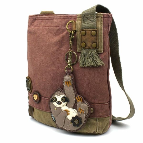 Crossbodies |  Patch Crossbody – Sloth Crossbodies Brown