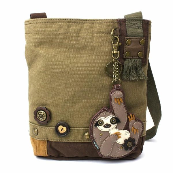 Crossbodies |  Patch Crossbody – Sloth Crossbodies Brown