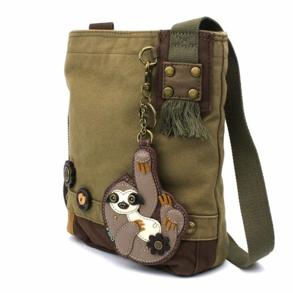 Crossbodies |  Patch Crossbody – Sloth Crossbodies Brown