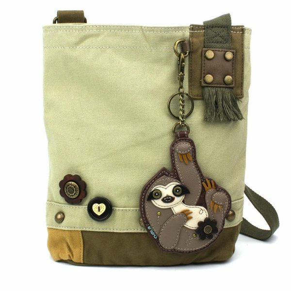 Crossbodies |  Patch Crossbody – Sloth Crossbodies Brown