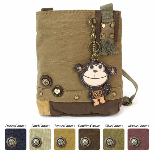 Crossbodies |  Patch Crossbody – Smartie Monkey Crossbodies Brown