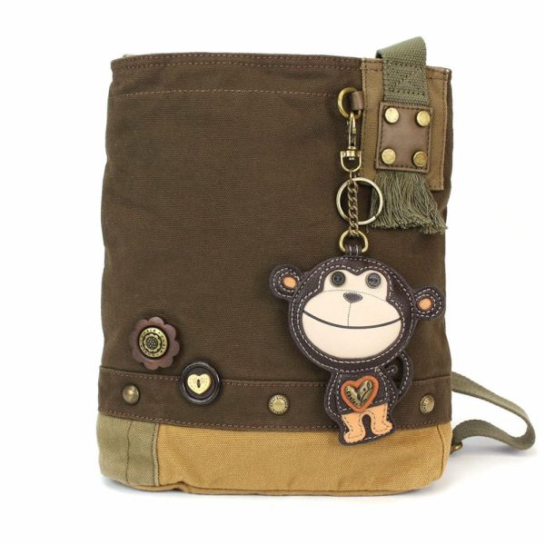 Crossbodies |  Patch Crossbody – Smartie Monkey Crossbodies Brown