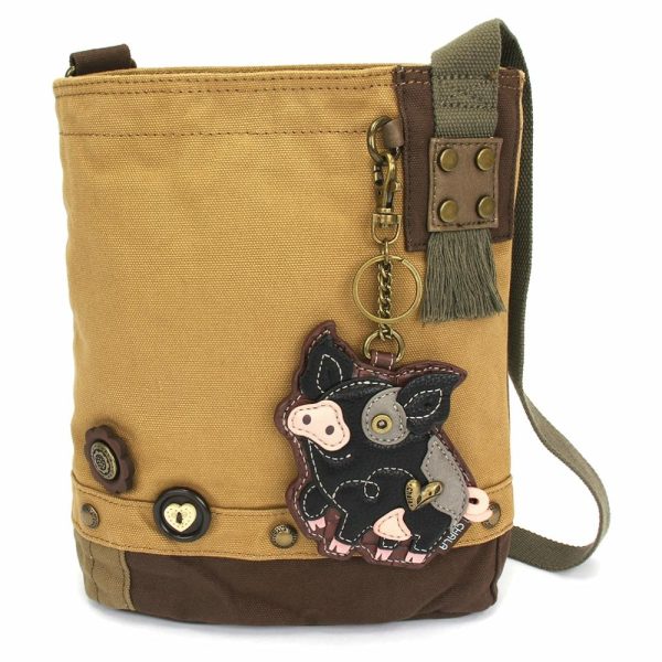 Crossbodies |  Patch Crossbody – Spotted Pig Black Crossbodies Brown