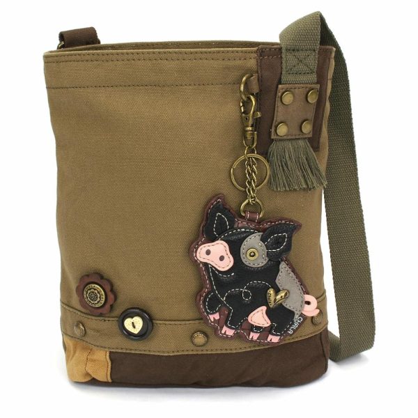 Crossbodies |  Patch Crossbody – Spotted Pig Black Crossbodies Brown