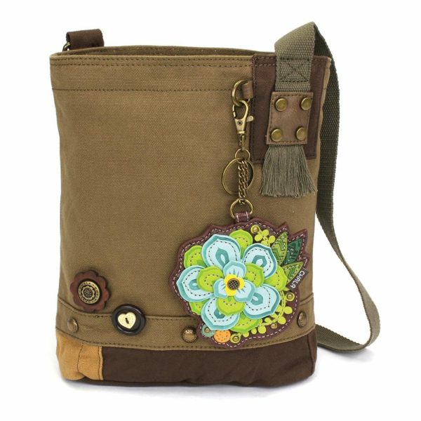 Crossbodies |  Patch Crossbody – Succulent Crossbodies Brown