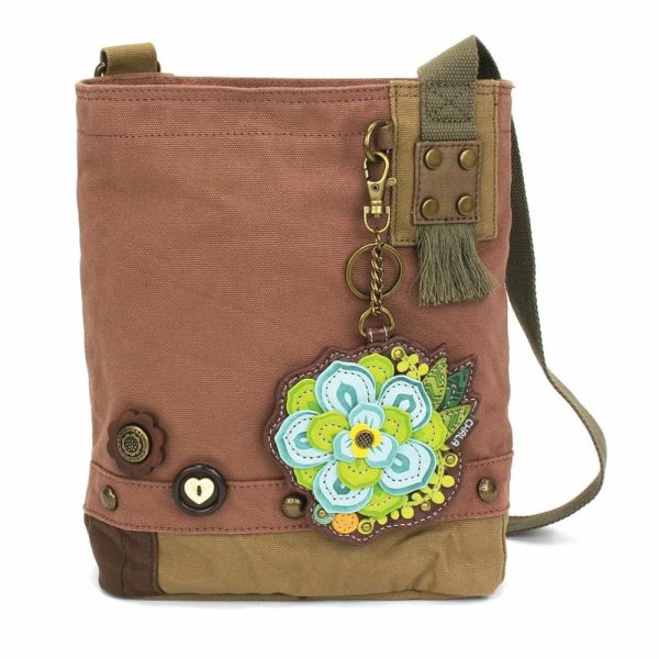 Crossbodies |  Patch Crossbody – Succulent Crossbodies Brown