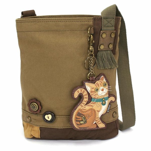 Crossbodies |  Patch Crossbody – Tabby Cat Orange Crossbodies Brown